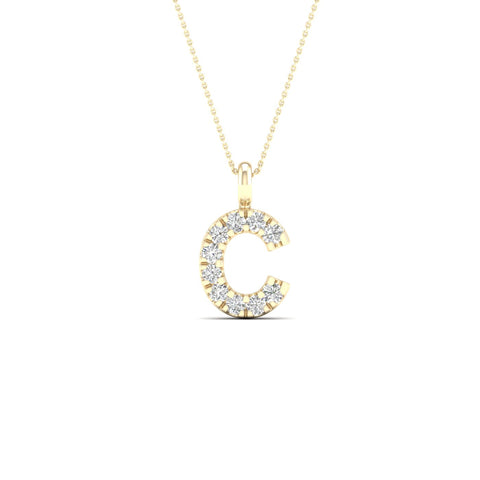 "C" Initial Fashion Pendant