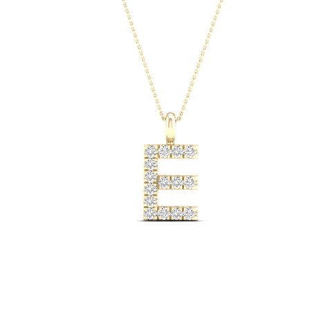 "E" Initial Fashion Pendant