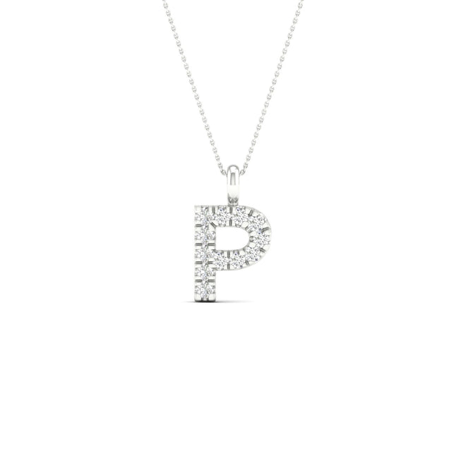 "P" Initial Fashion Pendant