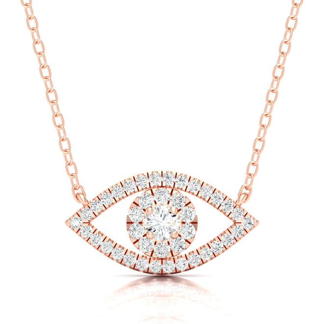 1/3 Ctw Evil Eye Fashion Pendant