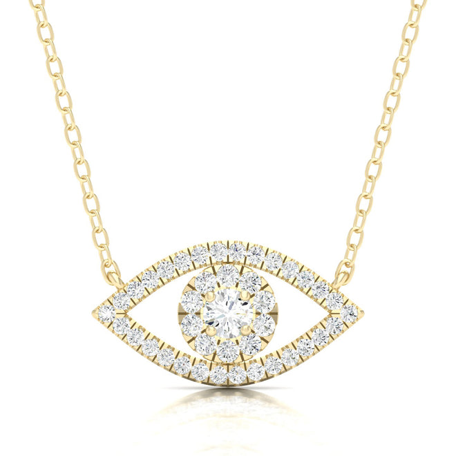 1/3 Ctw Evil Eye Fashion Pendant