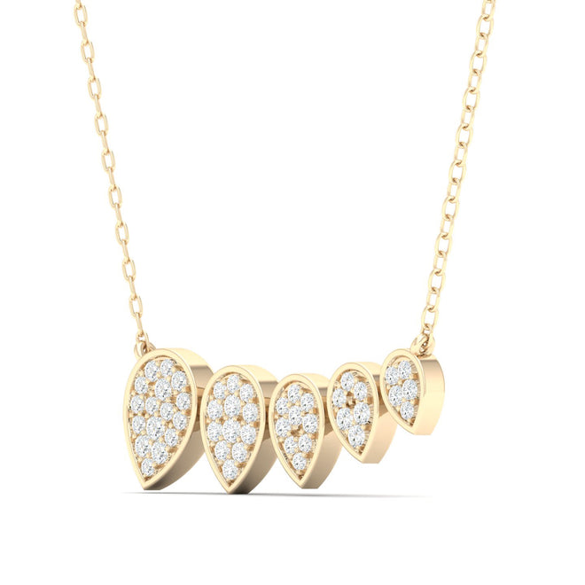 1/5 Ctw Graduating Pear Shape Fashion Pendant