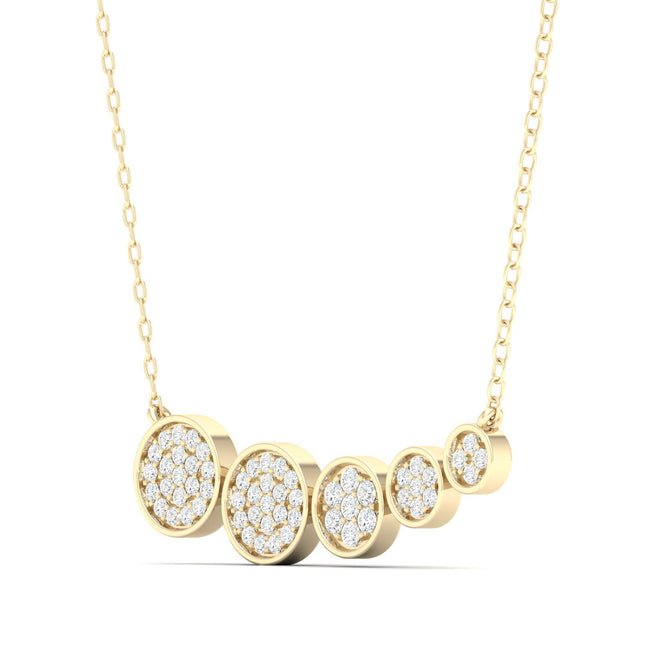 1/5 Ctw Graduating Round Shape Fashion Pendant