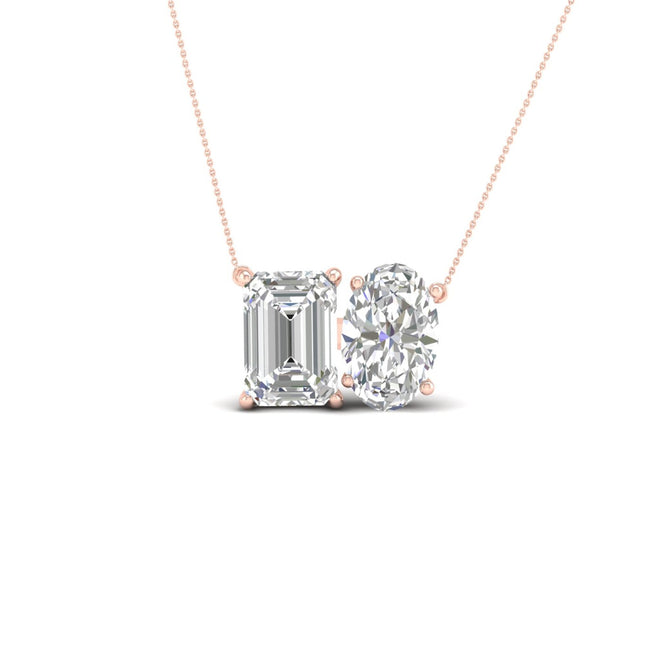 2 1/3 Ctw Emerald Oval Noi Pendant