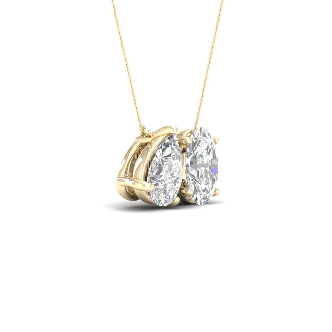 2 ctw Pear Oval Noi Pendant