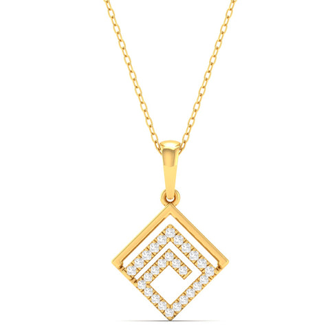 9k Solid Gold Women's Fashion Pendant