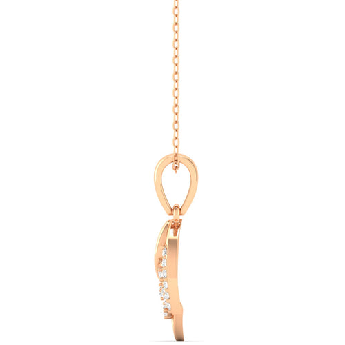 0.09Ct Round Cut Lab Grown Diamond 9k Solid Gold