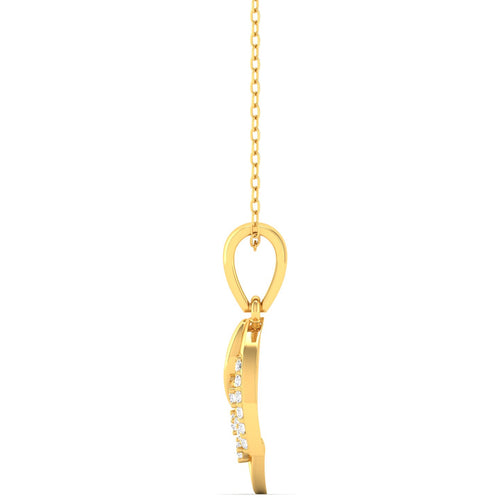 0.09Ct Round Cut Lab Grown Diamond 9k Solid Gold