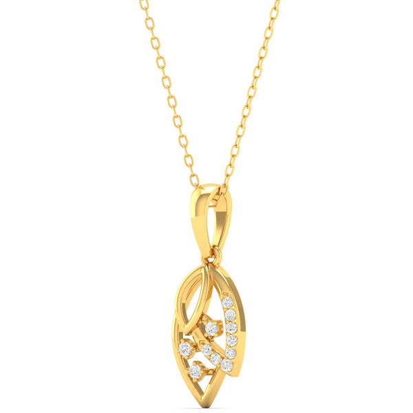 0.09Ct Round Cut Lab Grown Diamond 9k Solid Gold