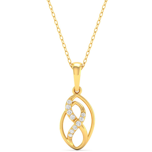 0.08Ct Round Cut Lab Grown Diamond 9k Solid Gold