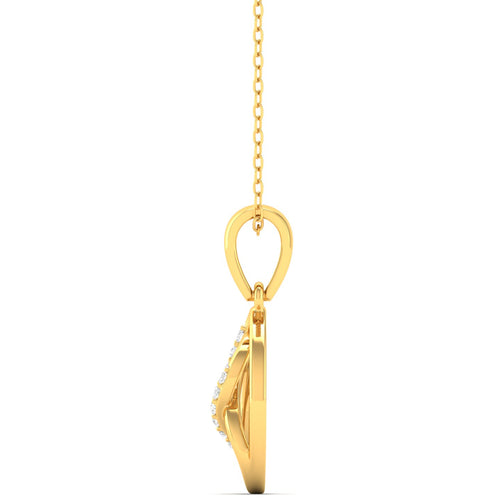 0.08Ct Round Cut Lab Grown Diamond 9k Solid Gold