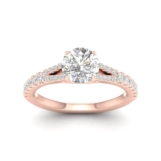 2 1/3 ctw Split Shank Engagement Ring