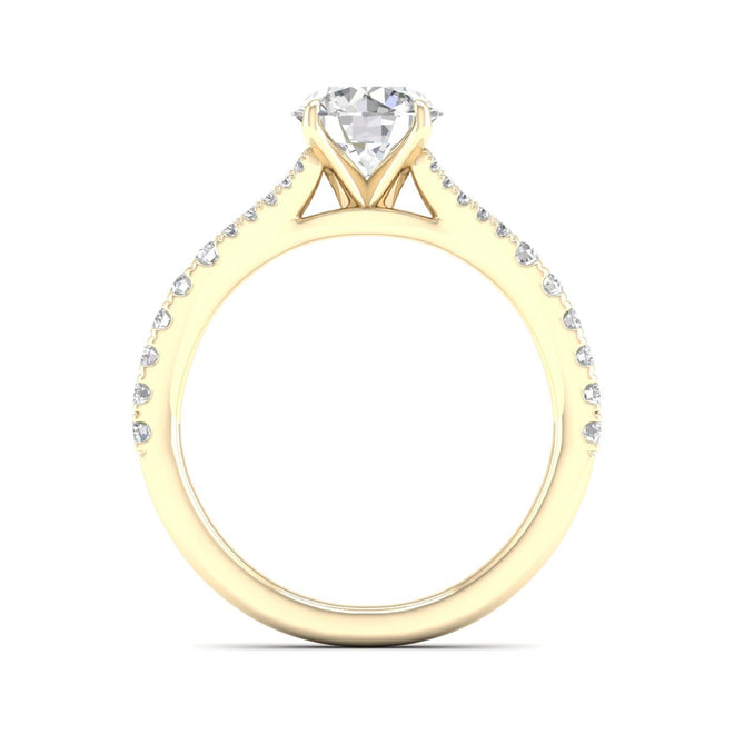 2 1/3 ctw Split Shank Engagement Ring