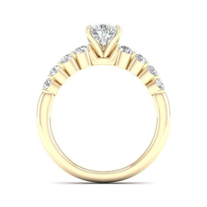 1 1/2 ctw Graduated Pear Centre Engagement Ring