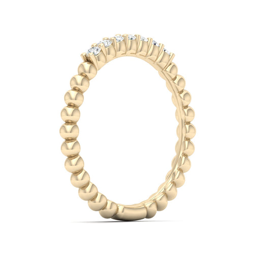 1/6 Ctw Seven Stone Bubble Stackable Ring