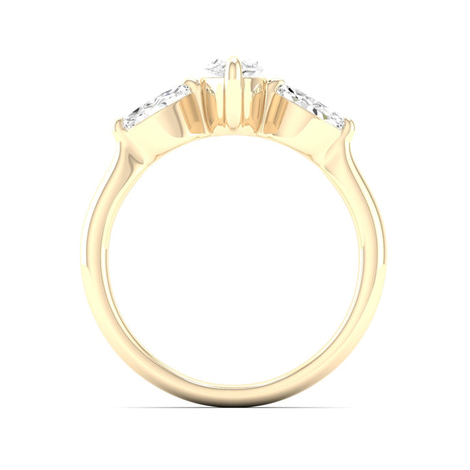 1 Ctw Marquise Three Stone Ring