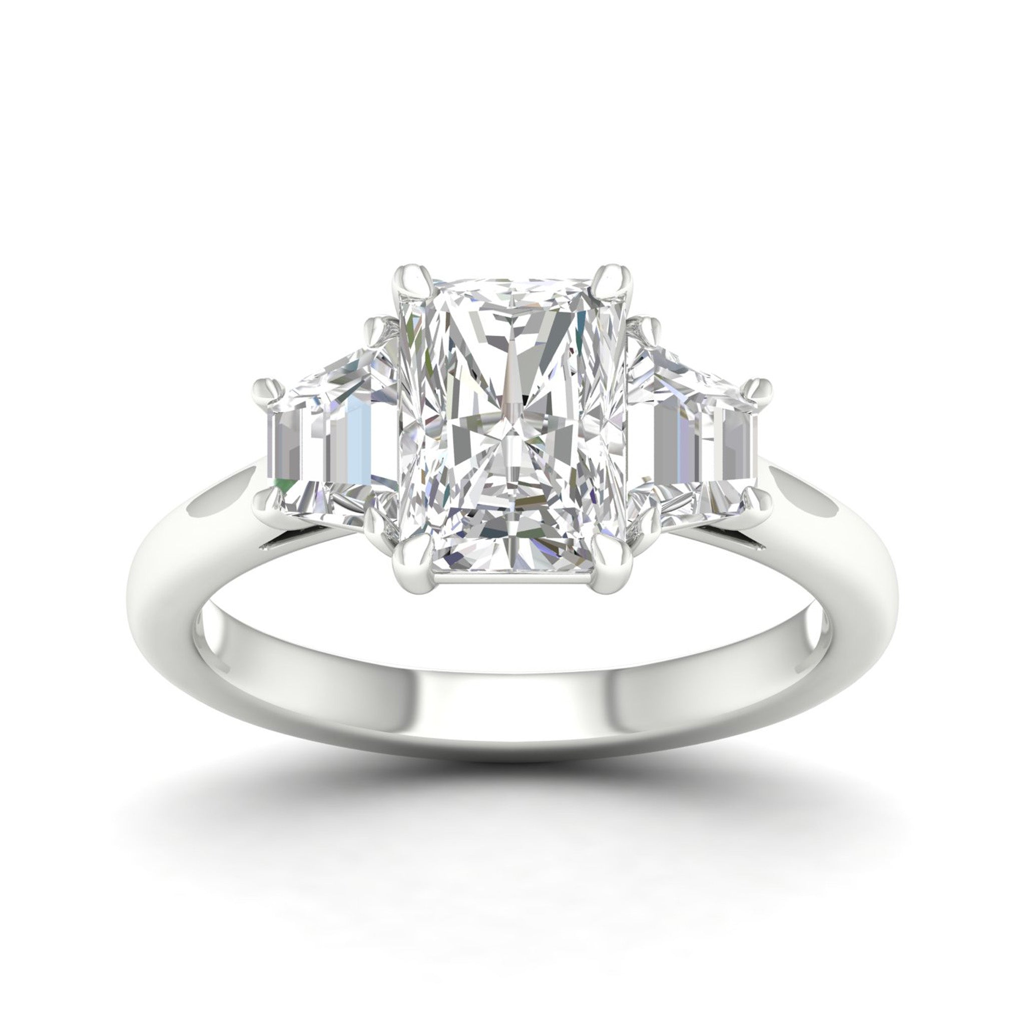 Pear Ceylon Blue Sapphire Engagement Ring Gold 3 Stone Diamond Ring | La  More Design