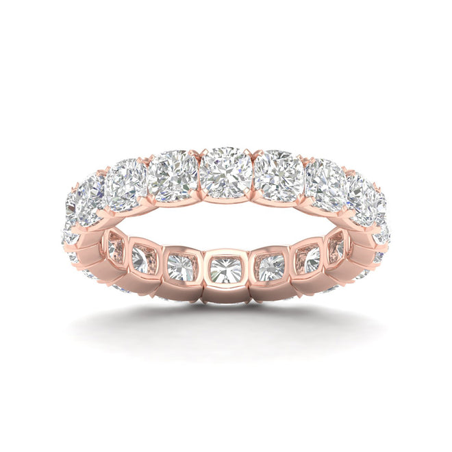 4 ctw Cushion Eternity Band