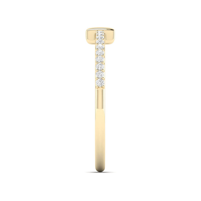 0.06 Ctw Line Bar Fashion Stackable Ring