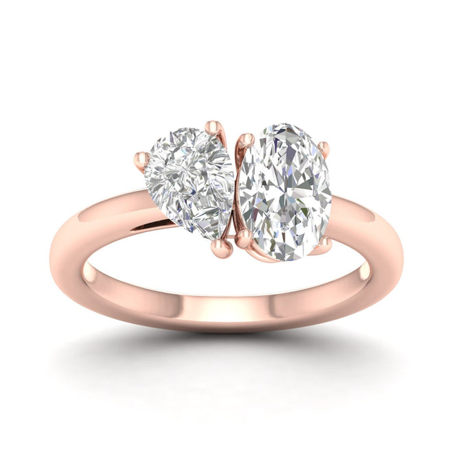 3 ctw Pear Oval Noi Ring