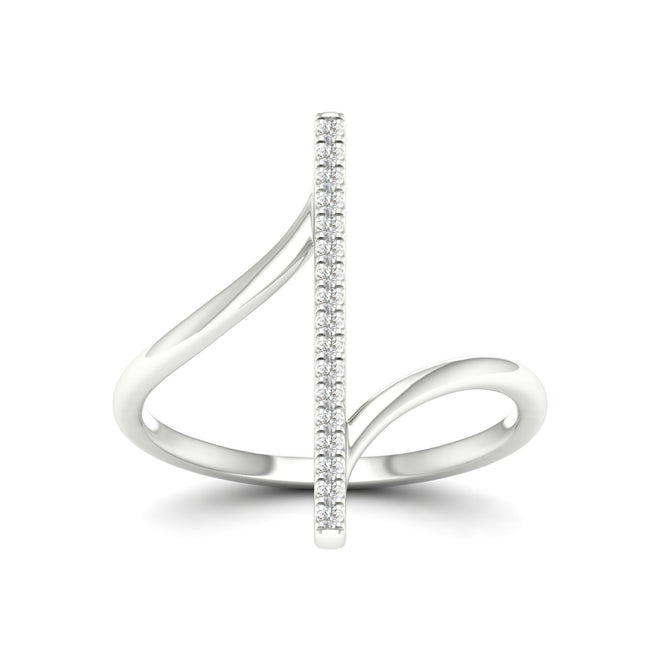 1/10 Ctw Línia  Fashion Ring