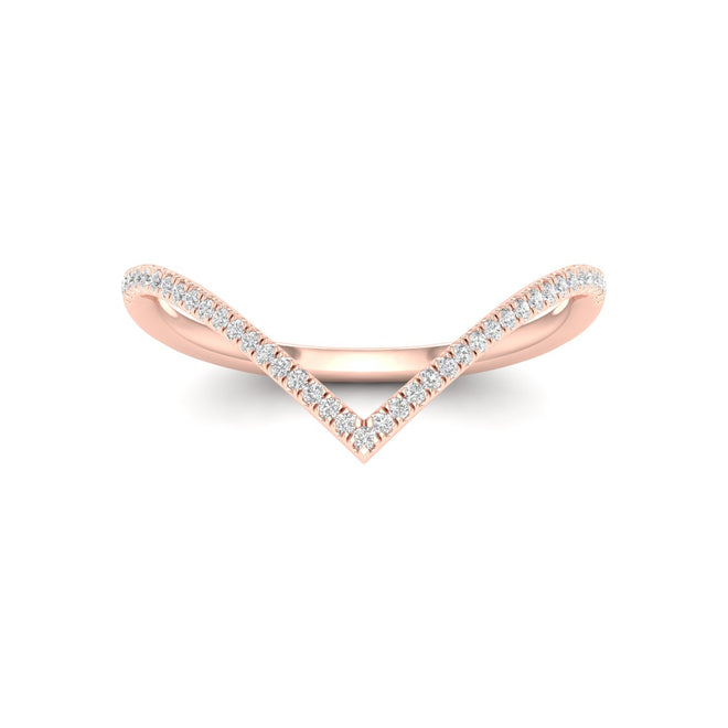 1/6 Ctw Chevron Fashion Ring