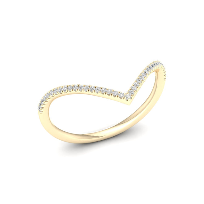 1/6 Ctw Chevron Fashion Ring