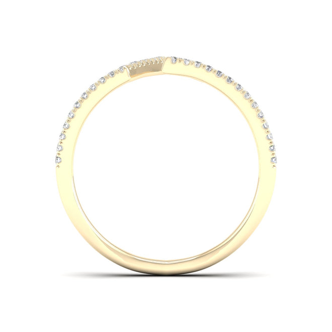 1/4 Ctw Round Cut Lab Grown Diamond Nova Fashion Ring 14k Solid Gold