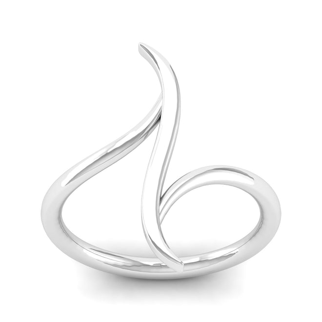 Nora Plain Silver Fashion Ring