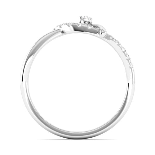 Lab Grown Diamond Her Propose Ring Band 9k Solid Gold
