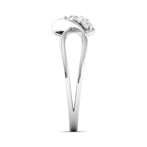 Lab Grown Diamond Five Stone InfinityRing Band 9k Solid Gold