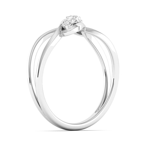 Lab Grown Diamond Five Stone InfinityRing Band 9k Solid Gold