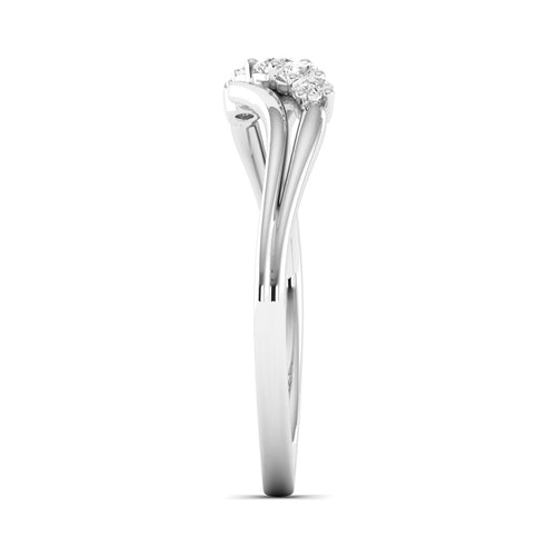Lab Grown Diamond Five Stone Propose Ring Band 9k Solid Gold