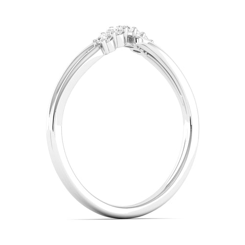 Lab Grown Diamond Five Stone Propose Ring Band 9k Solid Gold