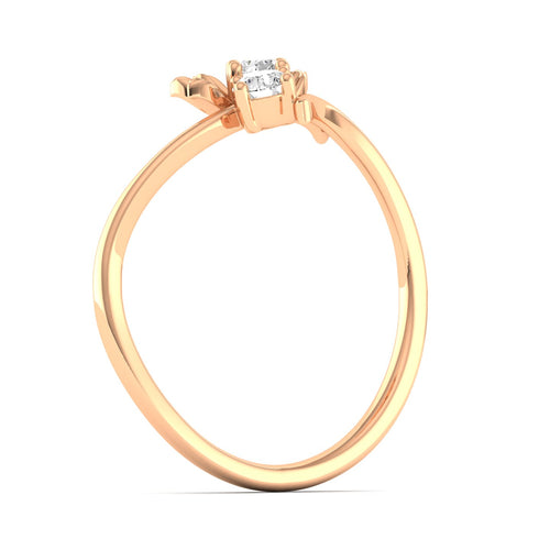 0.17Ct Round Cut lab Grown Diamond 9k Solid Gold