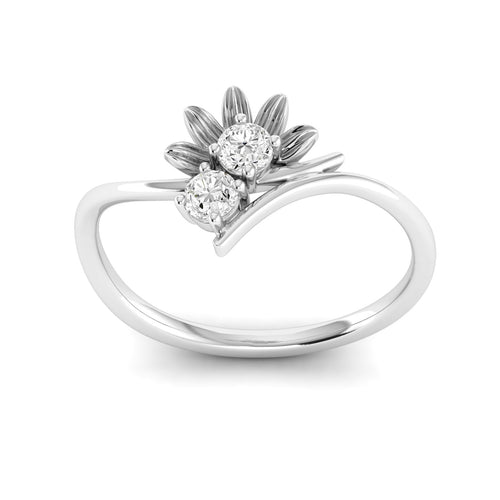 0.17Ct Round Cut lab Grown Diamond 9k Solid Gold