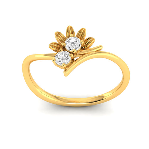 0.17Ct Round Cut lab Grown Diamond 9k Solid Gold