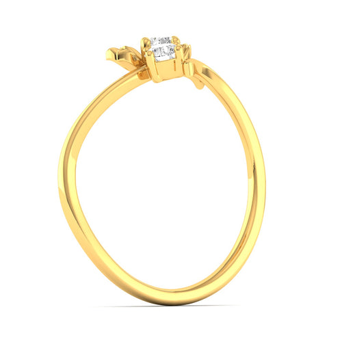 0.17Ct Round Cut lab Grown Diamond 9k Solid Gold