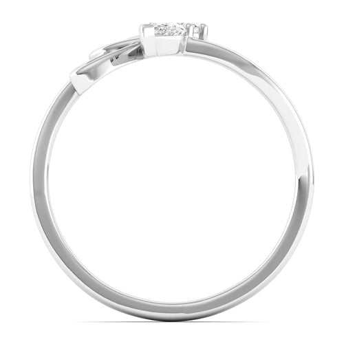 Lab Grown Diamond Butterfly Wing Ring 9k Solid Gold