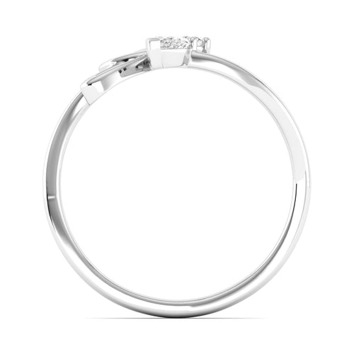 Lab Grown Diamond Butterfly Wing Ring 9k Solid Gold