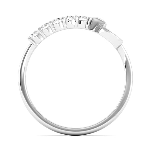 Lab Grown Diamond Double Heart Ring 9k Solid Gold