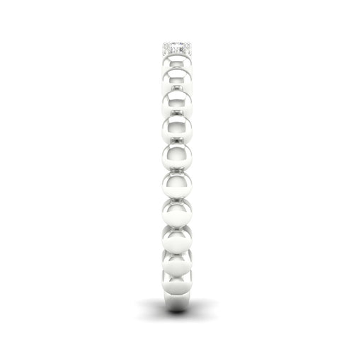 0.05 Ctw Three Stone Bubble Stack Ring