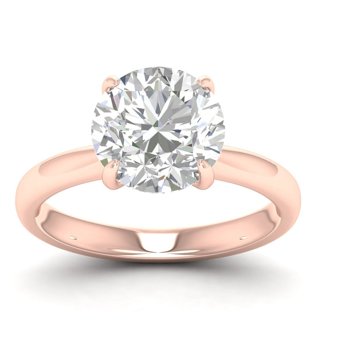 4 ctw Classic Round Solitaire Ring
