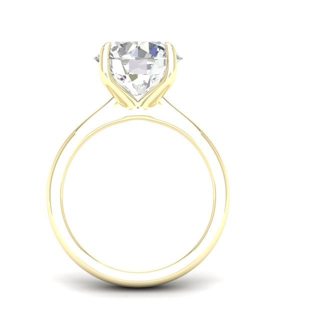 Zenith 5 Carat Round Lab Grown Diamond Solitaire Engagement Ring