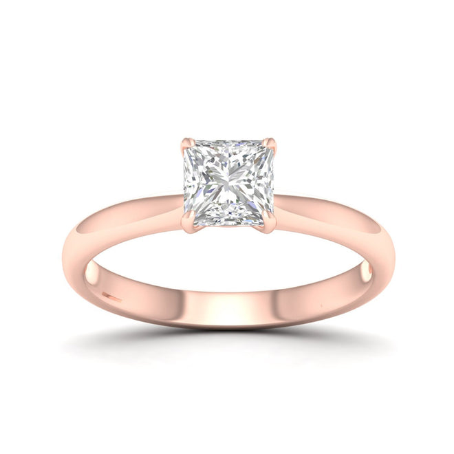 1 ctw Classic Princess Solitaire Ring