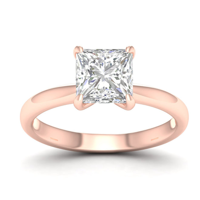 2 ctw Classic Princess Solitaire Ring