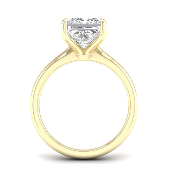 4 ctw Classic Princess Solitaire Ring