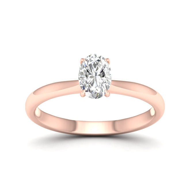 1 Ctw Classic Oval Solitaire Ring
