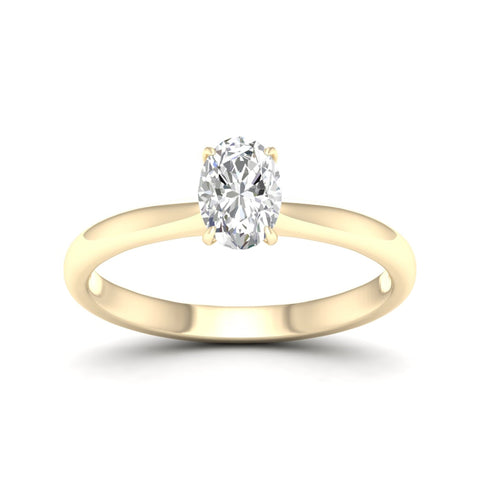 1 Ctw Classic Oval Solitaire Ring