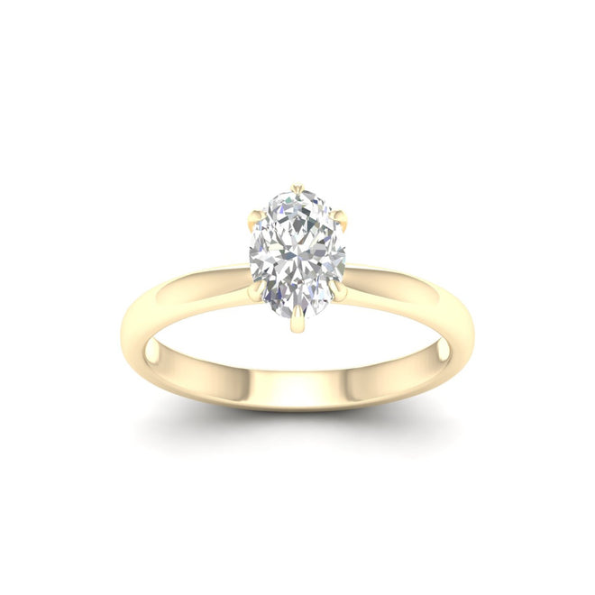 3/4 Ctw Classic Oval Solitaire Ring